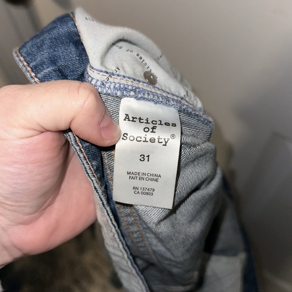 NWT Articles of society Lyla Hi rise wide leg color Kroll size 31 - Picture 9 of 10